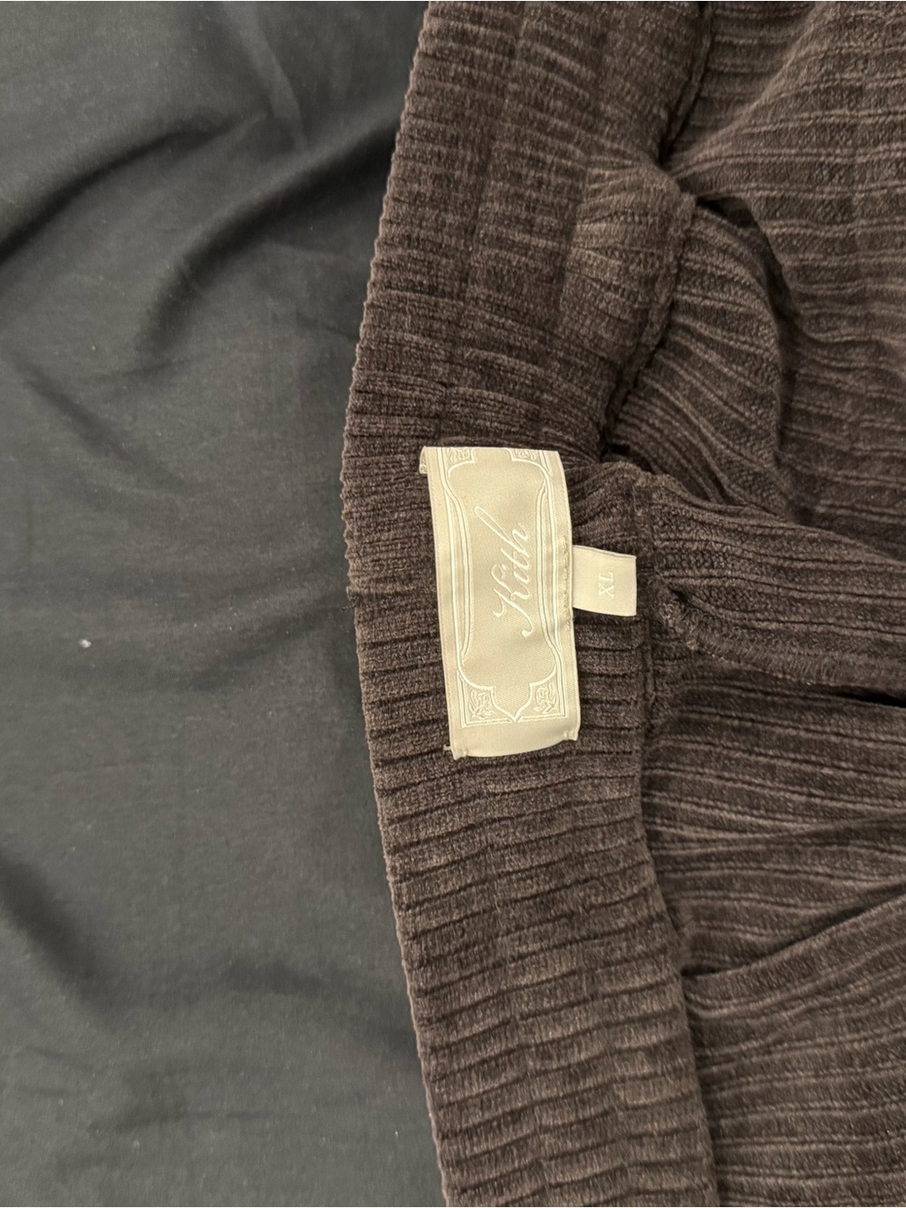 Kith Men's Corduroy Relaxed Pants - Dark Brown - Picture 3 of 3